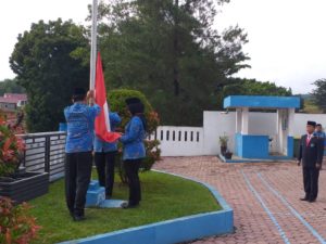 Upacara Bendera Memperingati Hari Pahlawan yang ke 91 Tahun 2019 di Halaman Kantor BNN Kabupaten Mandailing Natal