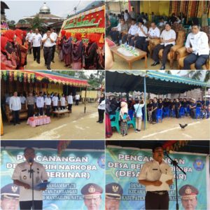 BNNK Mandailing Natal dan Pemerintah Daerah Kabupaten Mandailing Natal Meresmikan Desa Bersinar Bertempat di Desa Simangambat Kecamatan Tambangan