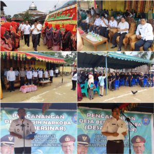 BNNK Mandailing Natal dan Pemerintah Daerah Kabupaten Mandailing Natal Meresmikan Desa Bersinar Bertempat di Desa Simangambat Kecamatan Tambangan