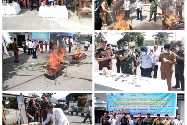 Pemusnahan Barang Sitaan/Barang Rampasan di Kantor Kejaksaan Negeri Mandailing Natal