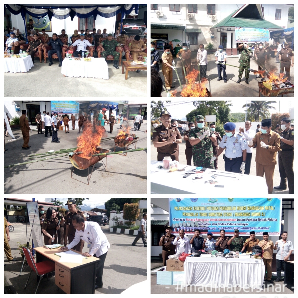 Pemusnahan Barang Sitaan/Barang Rampasan di Kantor Kejaksaan Negeri Mandailing Natal