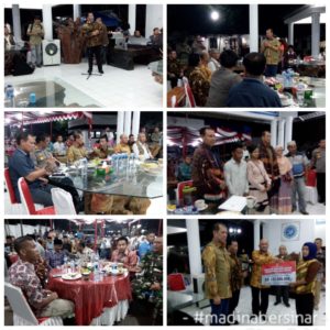 Kepala BNNK Mandailing Natal menghadiri Kunjungan Kerja Kepala BNPB Pusat Letnan Jendral TNI Doni Mornado, di Sopo Godang Rumah Dinas Bupati Kab. Madina