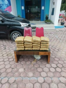 BNNK Mandailing Natal Gagalkan Pengiriman 22 Kilogram Ganja Kering