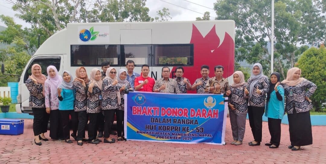 BNNK Madina Donor Darah di HUT Korpri ke 53